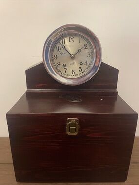 Chelsea Ship’s Bell Clock 4.5” - Abercrombie and Fitch - RARE